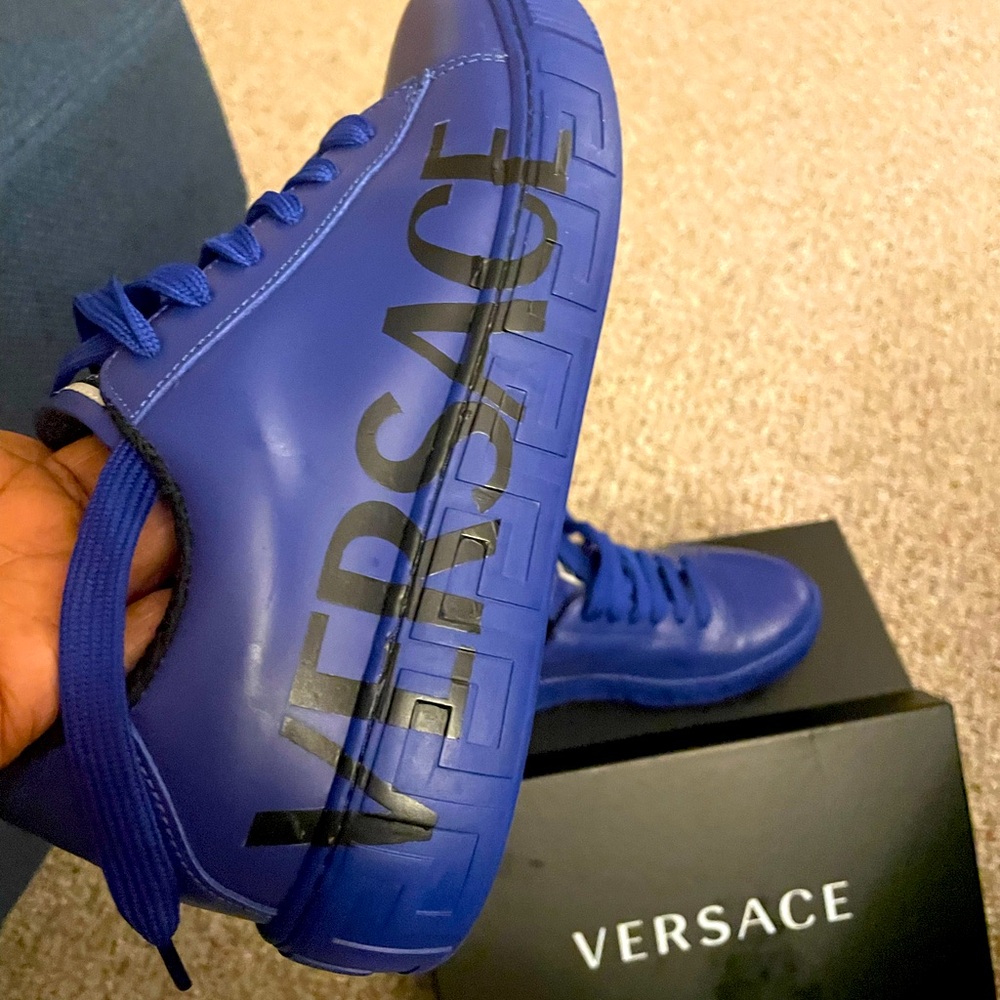 Blue kids Versace sneakers